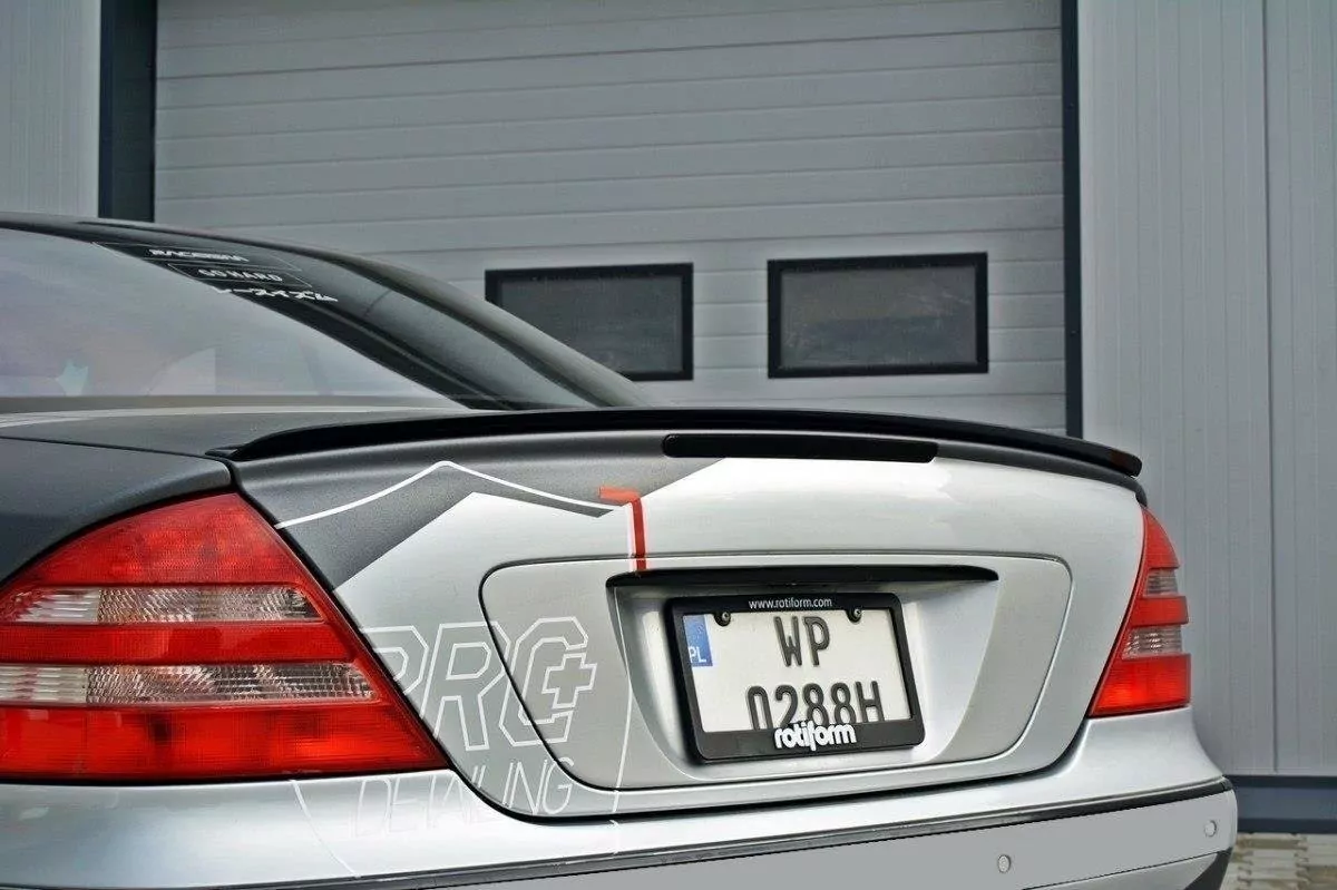 Spoiler CAP Passend Für Passend Für MERCEDES CL-KLASSE C215 Schwarz Hochglanz Schwarz Hochglanz