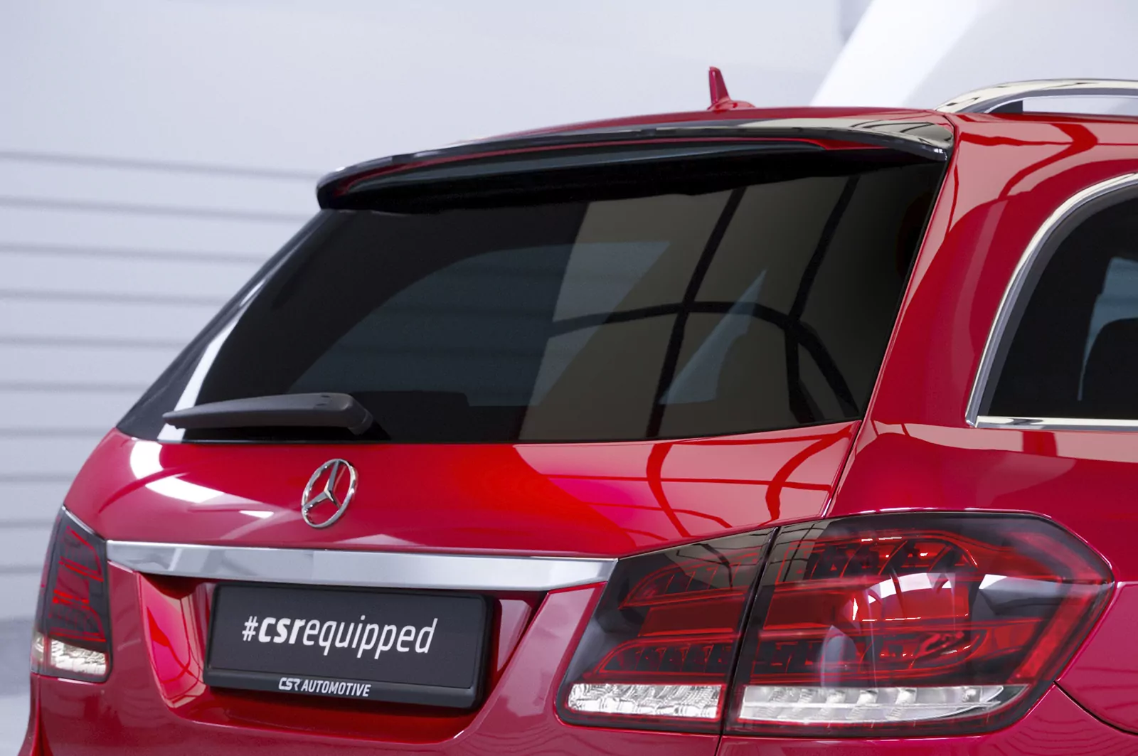 Heckflügel mit ABE für Mercedes Benz E-Klasse S212 T-Modell HF016 Schwarz Strukturiert