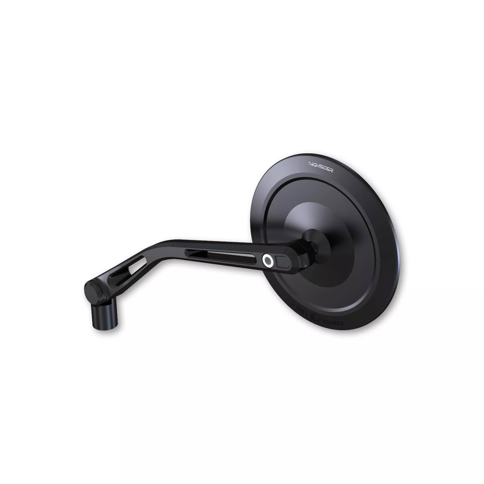HIGHSIDER pro Montana-Slim, Handlebar Mirrors, Matt-Black (1Pair)