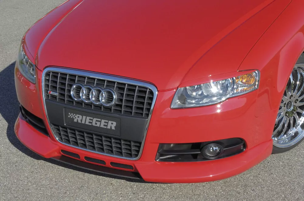 Rieger Spoilerlippe für Audi A4 (8E) Typ B7 | Lim. 11.04- (ab Facelift) Nur für S-Line Exterieur