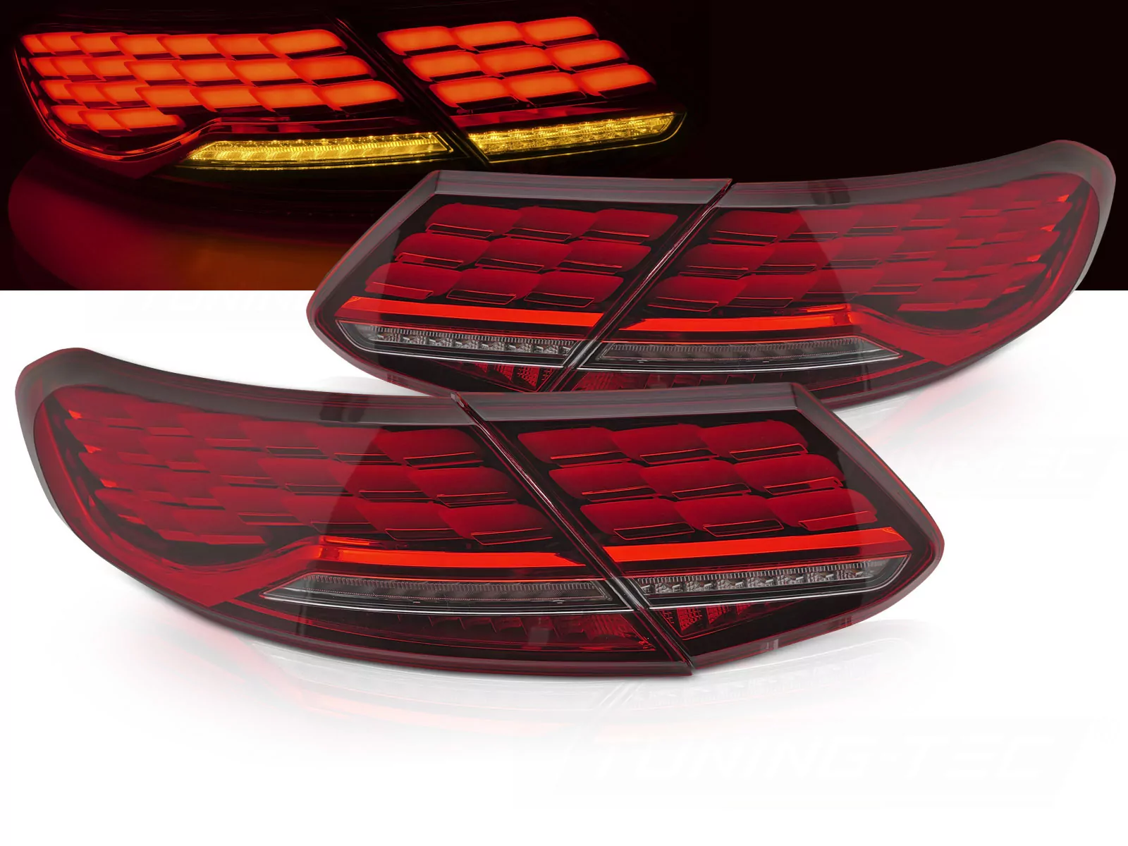 Led Tail Lights Red Fits Mercedes C-class C205 14-21 Oe Led