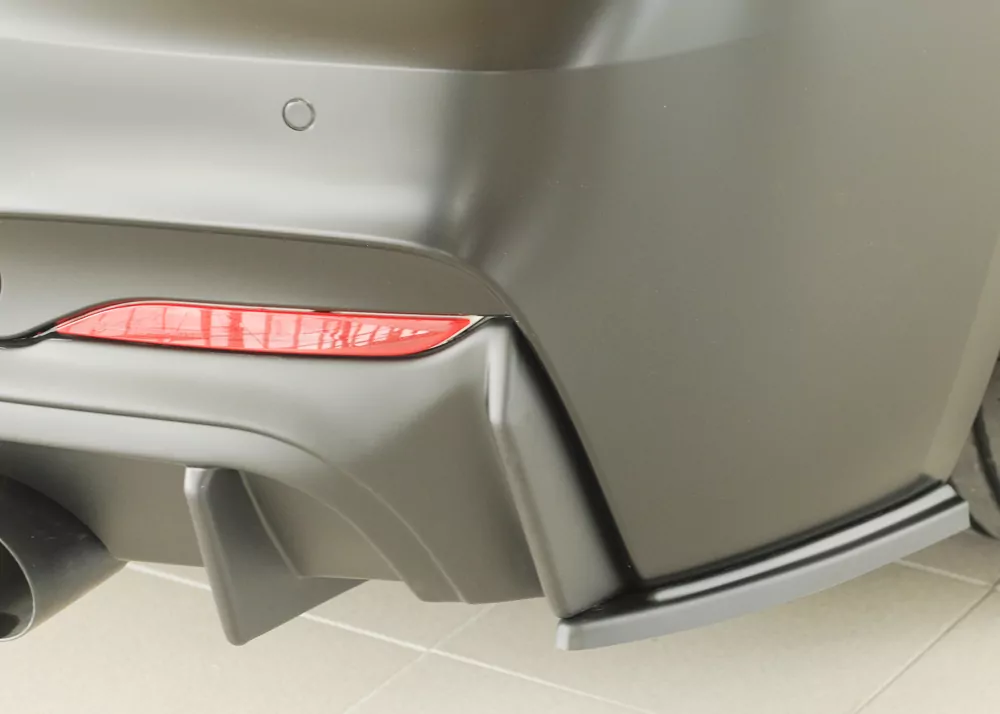 Rieger Heckschürzenansatz seitlich rechts matt schwarz für BMW 2er F23  (1C) Cabrio 07.17- (ab Facelift) LCI