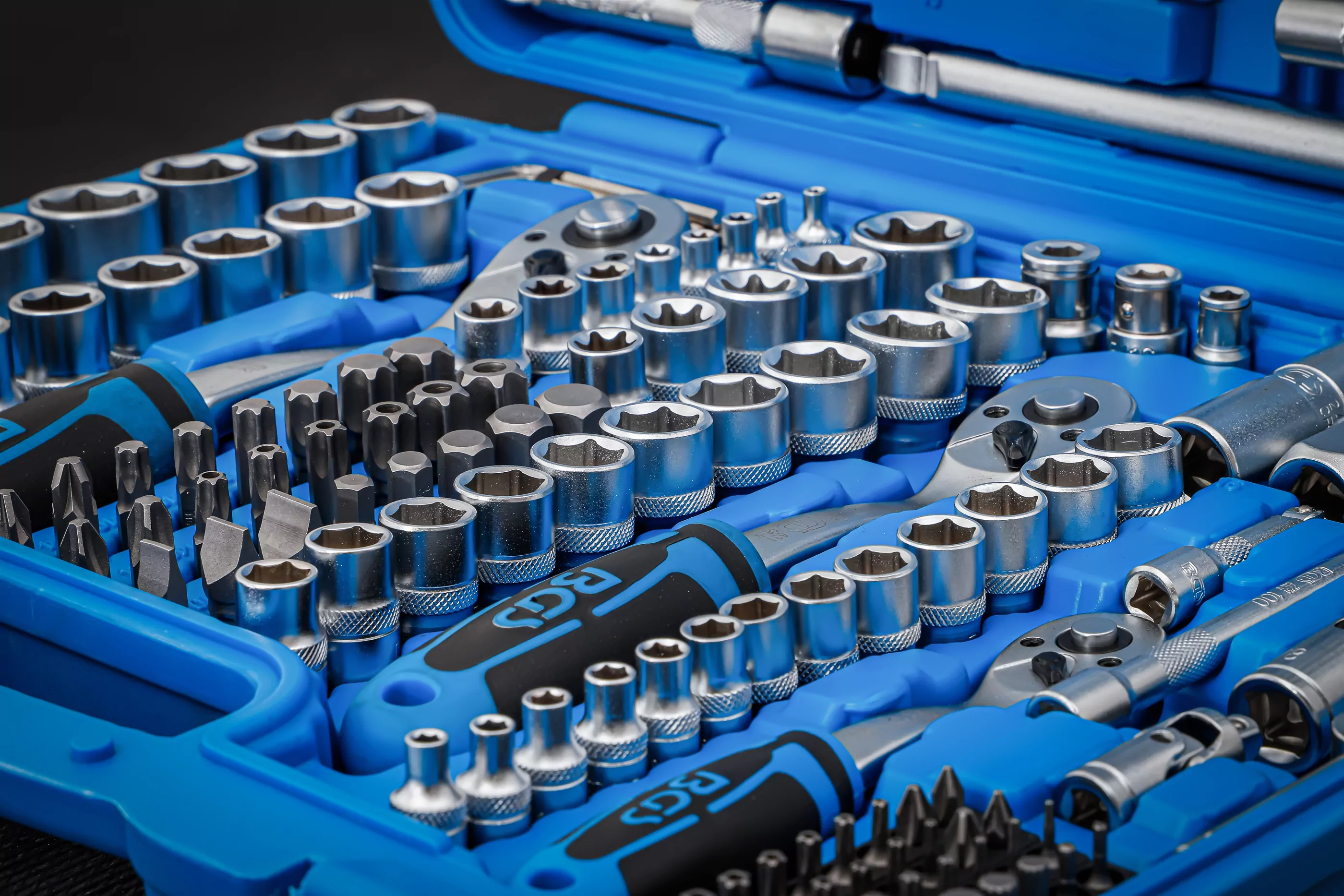 Steckschlüssel-Satz Sechskant | Antrieb 6,3 mm (1/4") / 10 mm (3/8") / 12,5 mm (1/2") | 192-tlg.