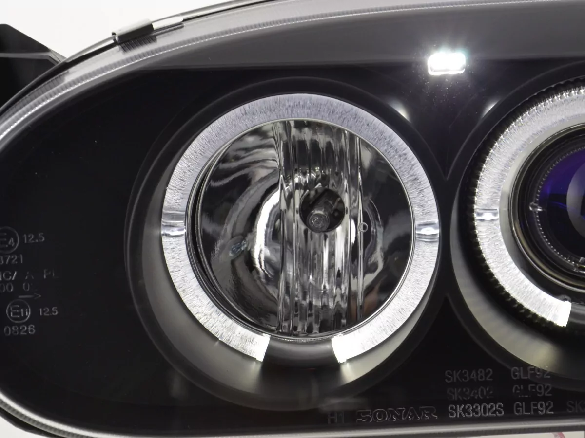 Scheinwerfer Set VW Golf 3 Typ 1HXO 1 EXO Bj. 91-97 schwarz