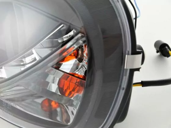 Scheinwerfer Set Daylight LED TFL-Optik Opel Corsa B Bj. 94-00 schwarz
