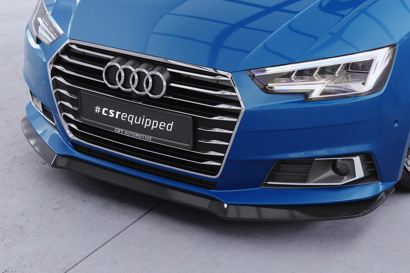 Cup-Spoilerlippe mit ABE für Audi A4 B9 (Typ 8W) CSL388 Strukturiert (schwarz matt)