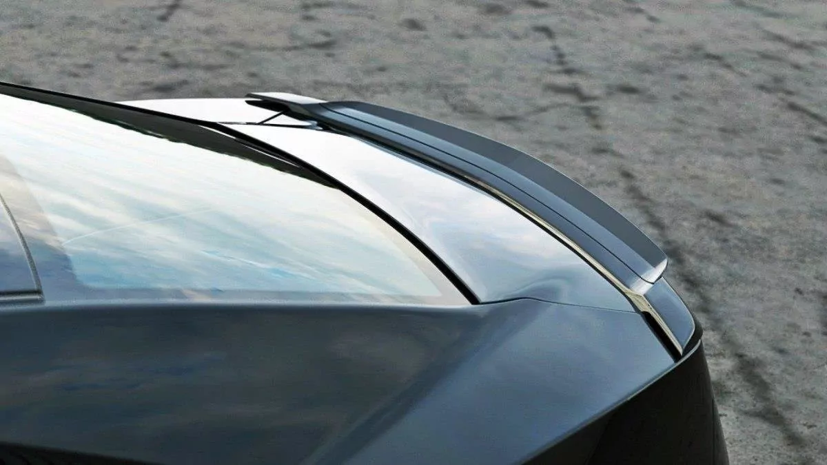 Spoiler CAP Passend Für Passend Für CHEVROLET CAMARO V SS - EU VERSION (vor FL) Schwarz Hochglanz Schwarz Hochglanz