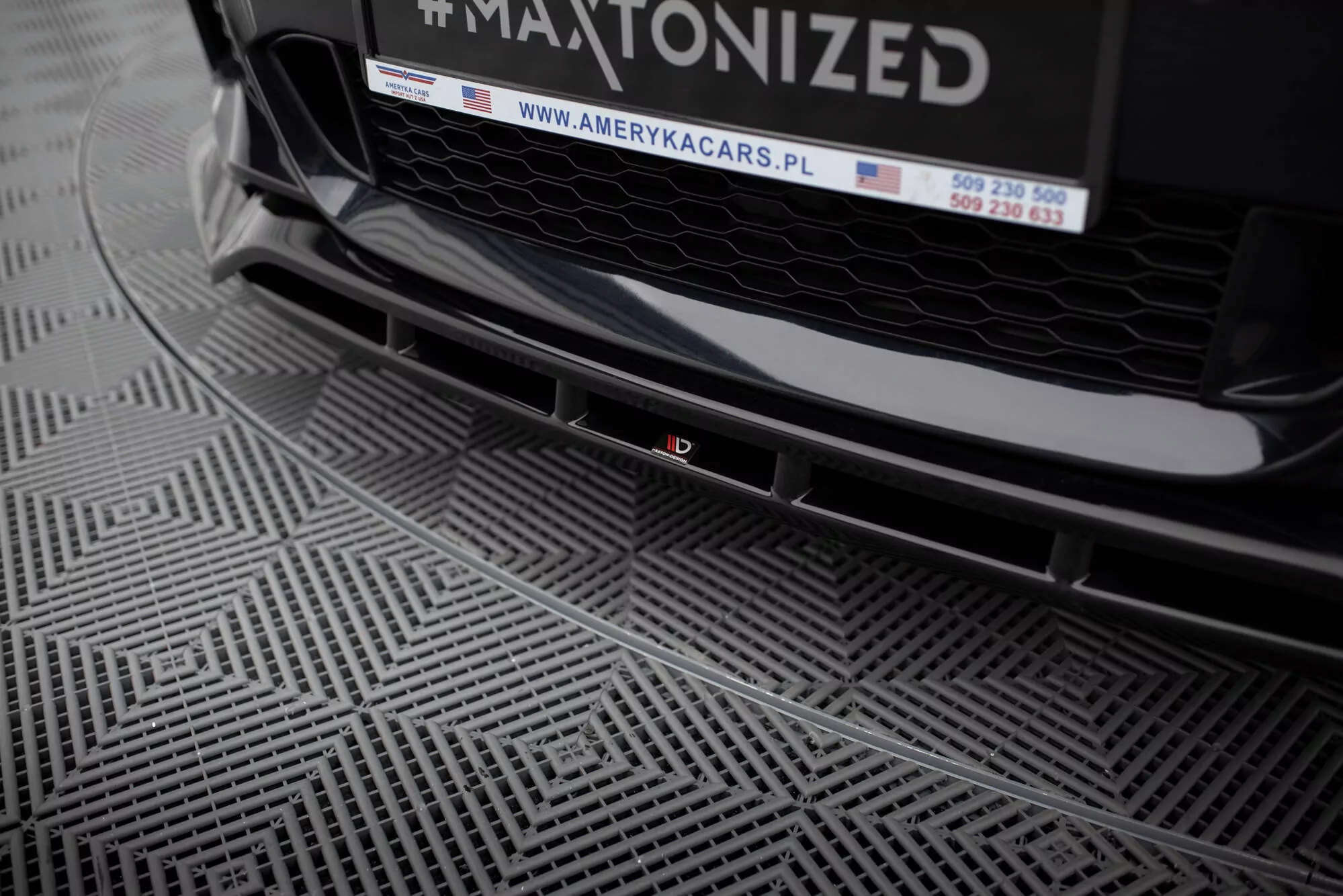 Front Ansatz Für BMW 6er GT M-Paket G32 Schwarz Hochglanz