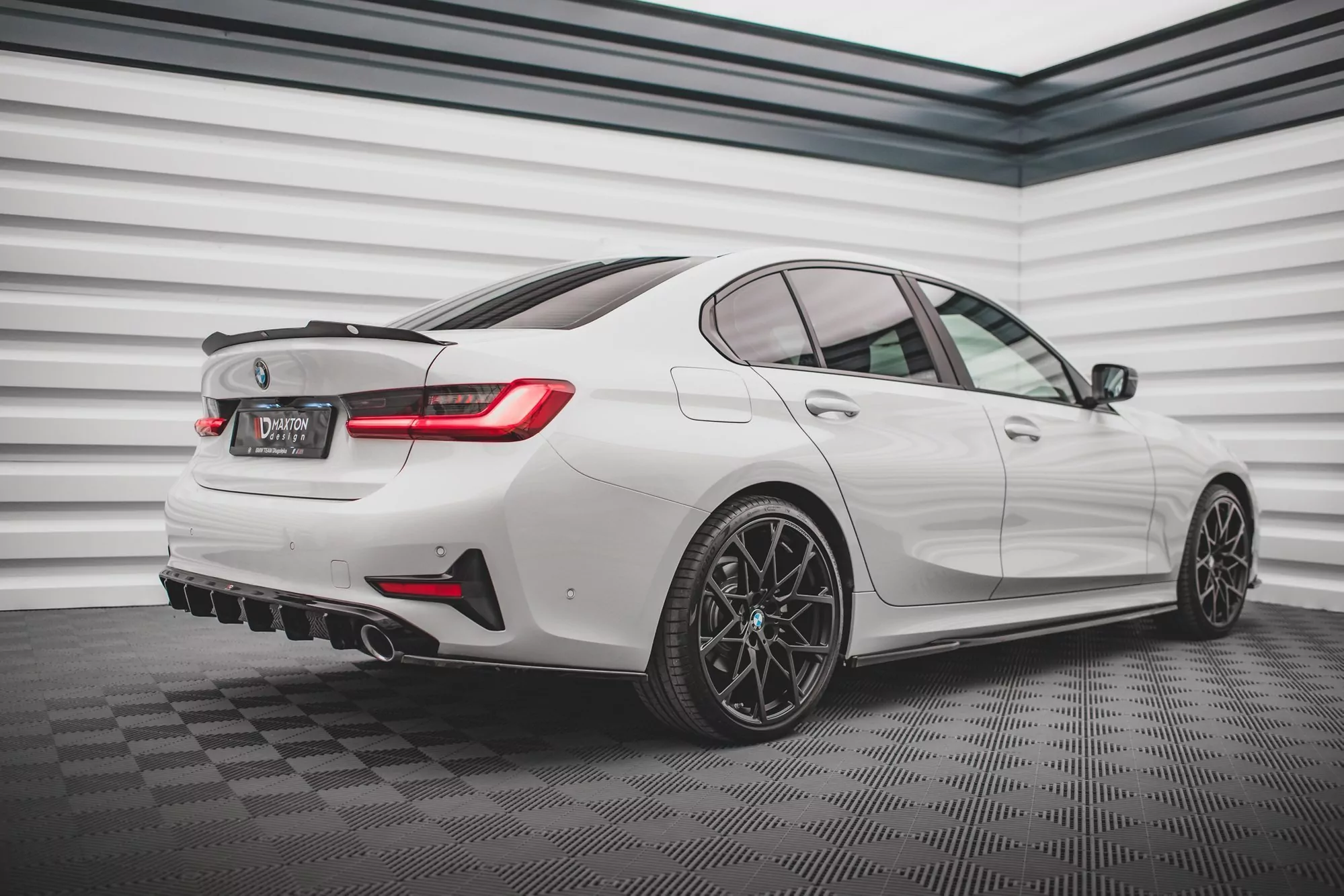 Seitenschweller Ansatz Für BMW 3er G20 / G21 Schwarz Hochglanz