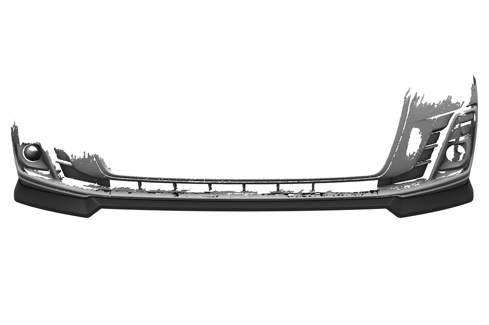 Cup-Spoilerlippe mit ABE für Audi A8 D5 (Typ 4N/F8) CSL863 Schwarz Strukturiert