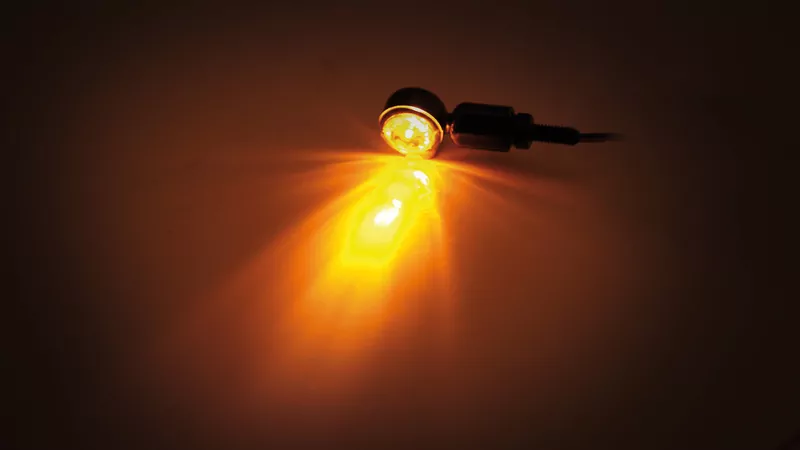 SHIN YO MC 1 HI-Power LED Indicator Black/Translucent E-Approved (Pair)