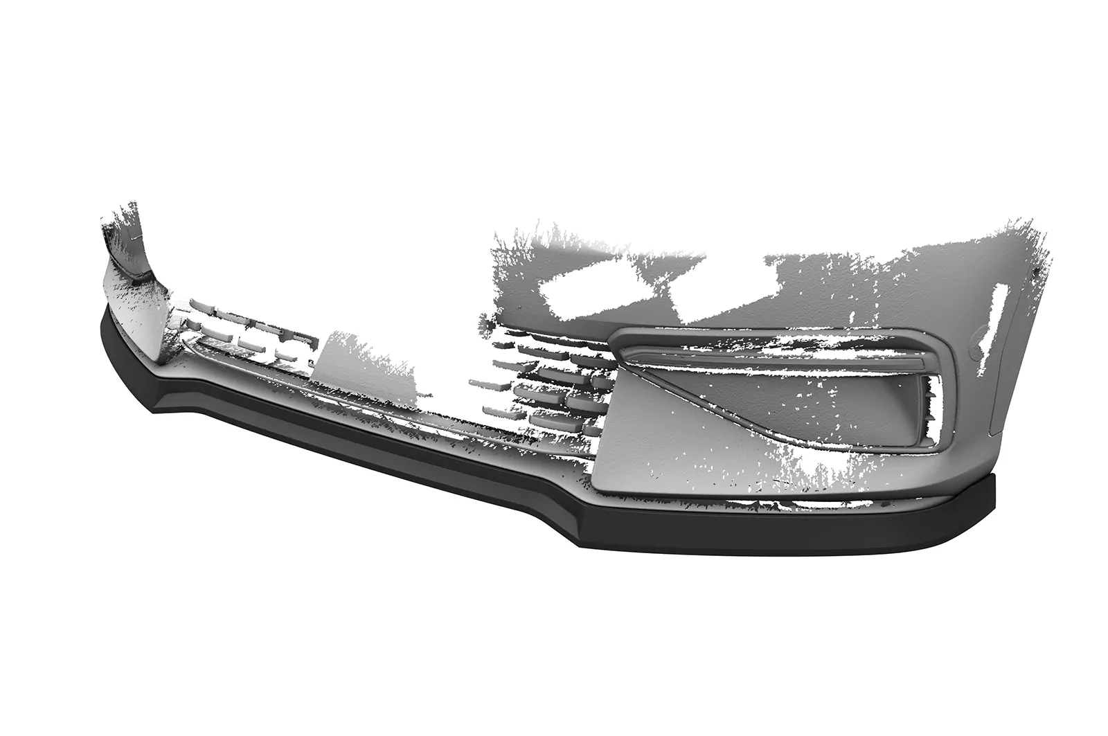 Cup-Spoilerlippe mit ABE für Kia EV6 GT / GT-Line CSL814 Schwarz Strukturiert