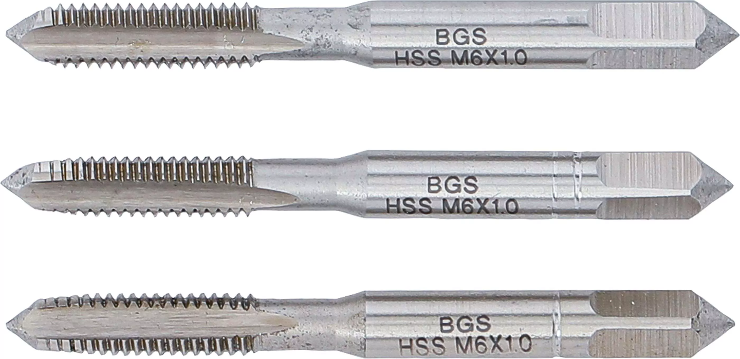Gewindebohrer-Satz | Vor-, Mittel- und Fertigschneider | HSS-G | M6 x 1,0 mm | 3-tlg.