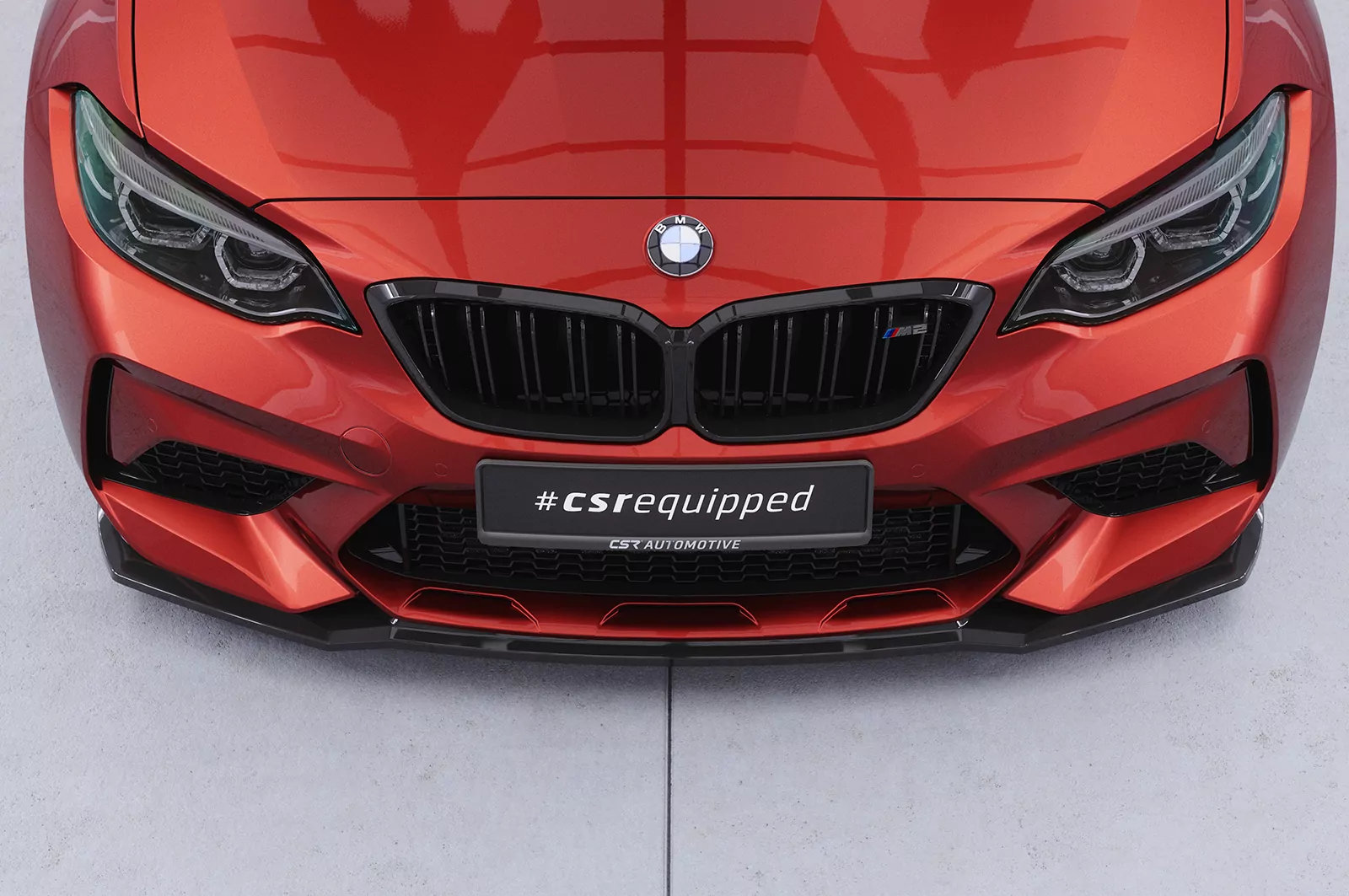Cup-Spoilerlippe mit ABE für BMW M2 Competition (F87) CSL540 Schwarz Strukturiert