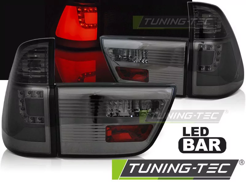Led Bar Tail Lights Smoke Fits Bmw X5 E53 09.99-10.03