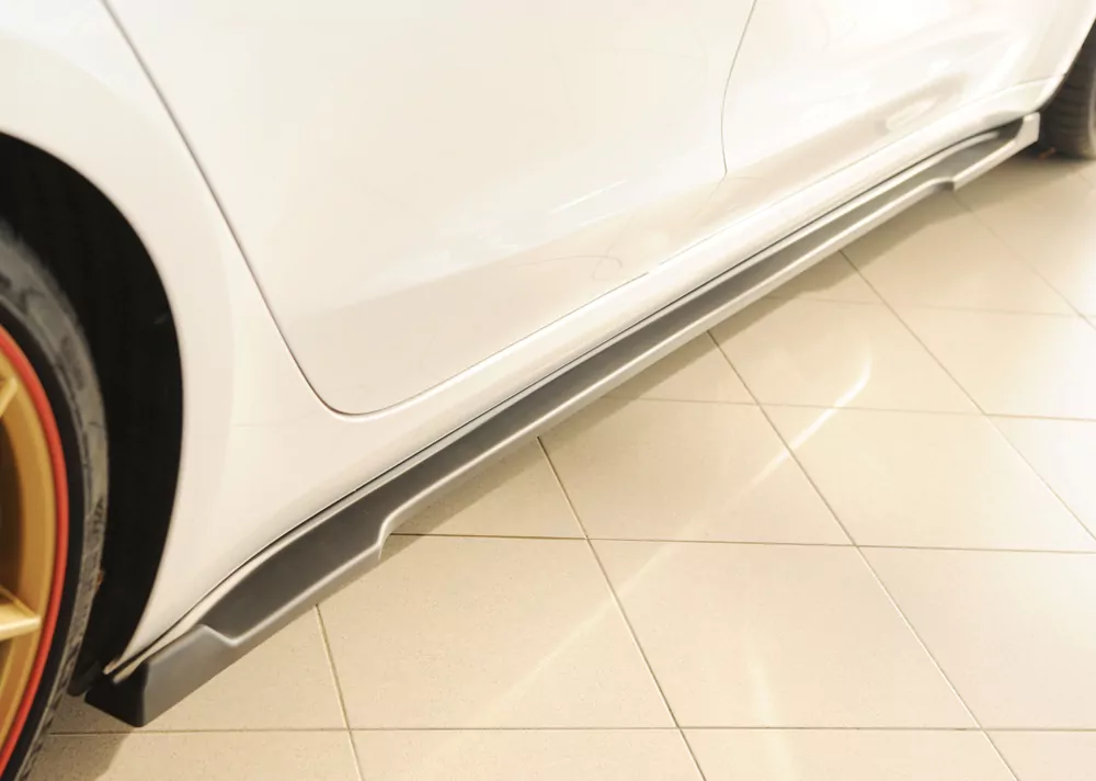 Rieger Seitenschweller rechts ansatz matt schwarz für Tesla Model 3  (003)  10.23- (ab Facelift)