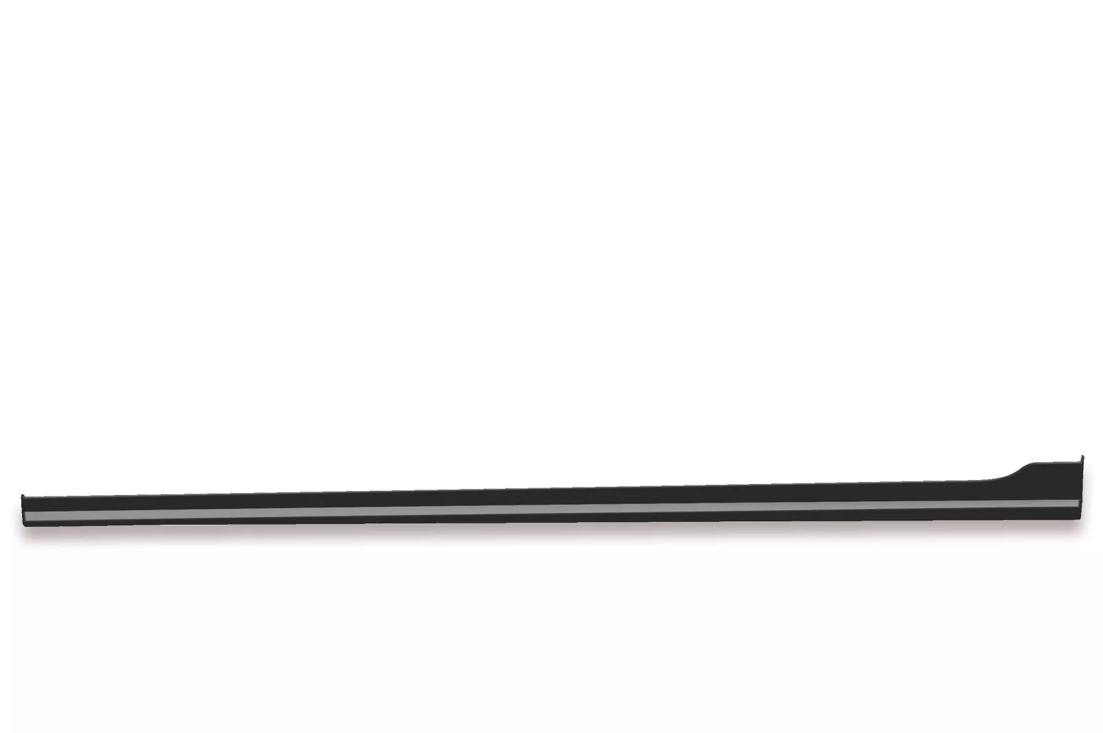 Seitenschweller für VW Polo VI 2G Typ AW Lackierfreundlich (schwarz matt)