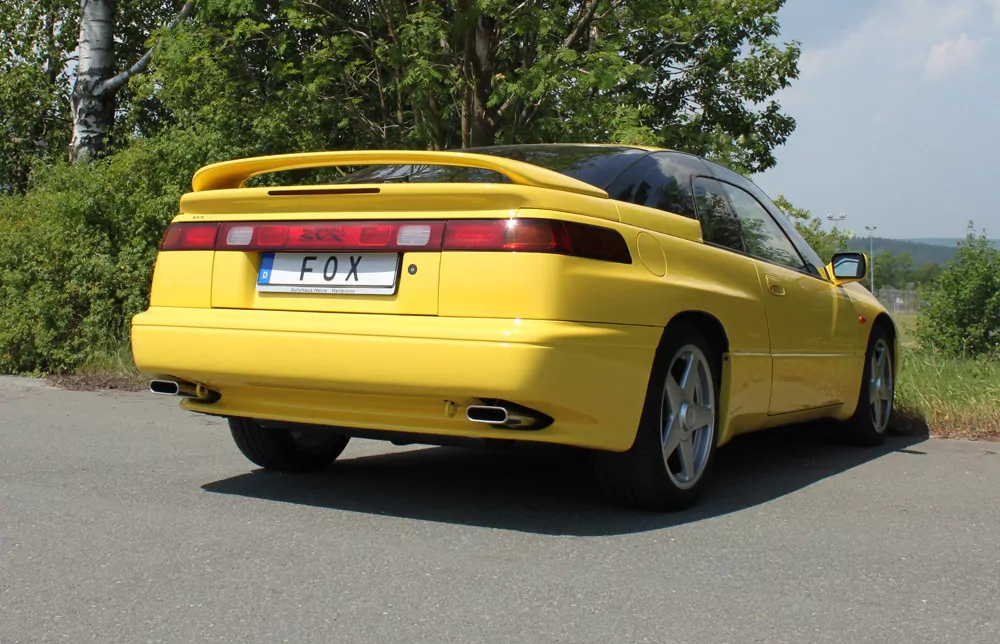 Subaru SVX  Endschalldämpfer quer Ausgang rechts/links - 130x50 Typ 52 rechts/links