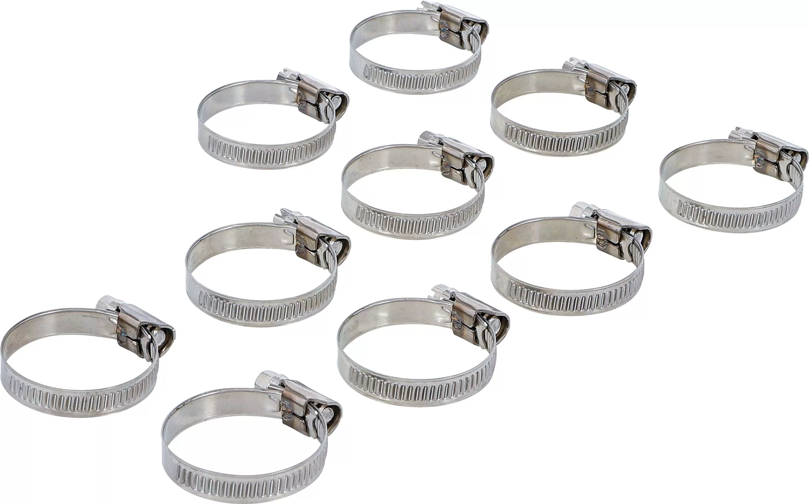 Schlauchklemmen | rostfrei | 25 x 40 mm | 10-tlg.