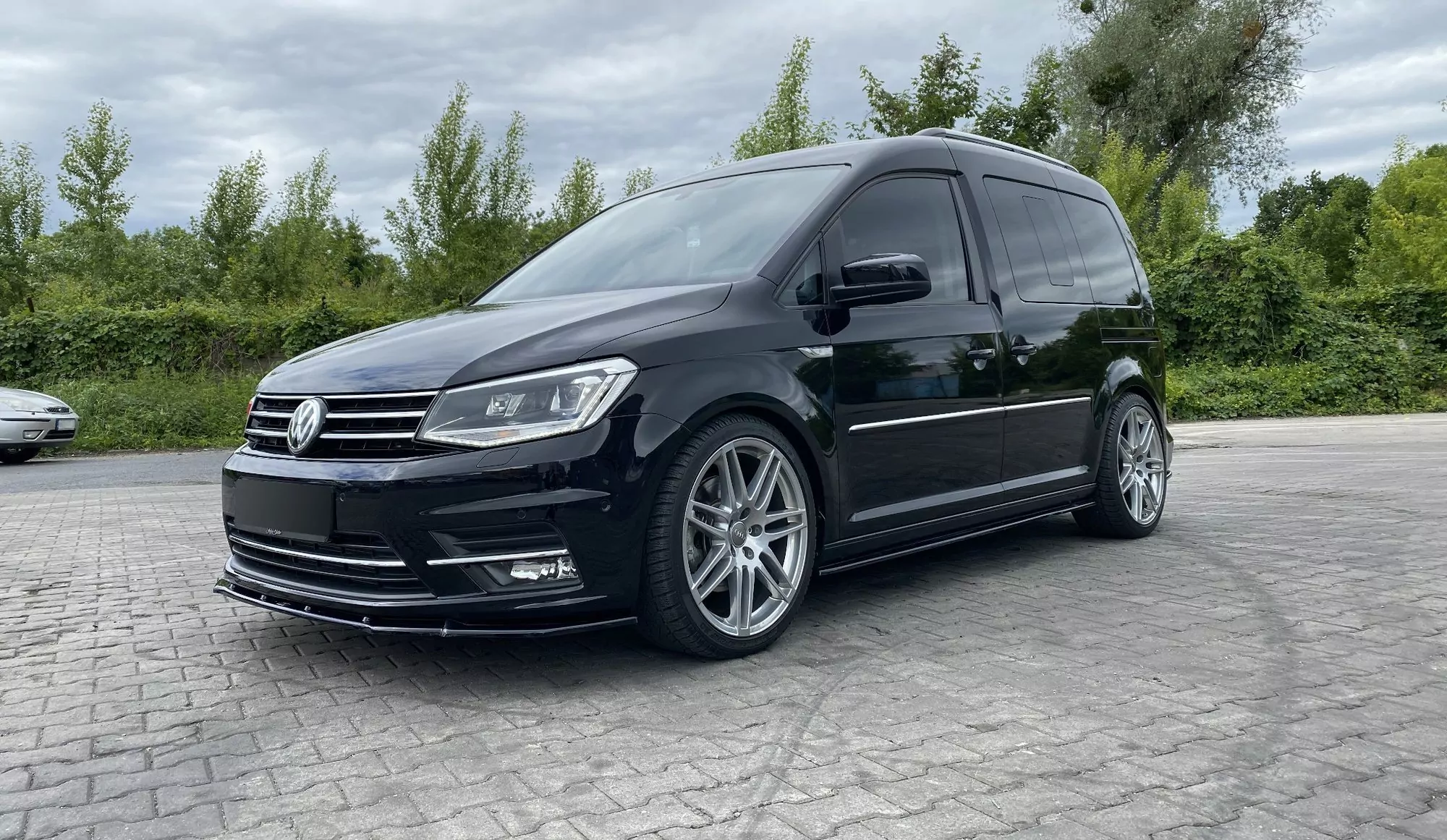 Seitenschweller Ansatz Passend Für Volkswagen Caddy Mk. 4 Schwarz Hochglanz
