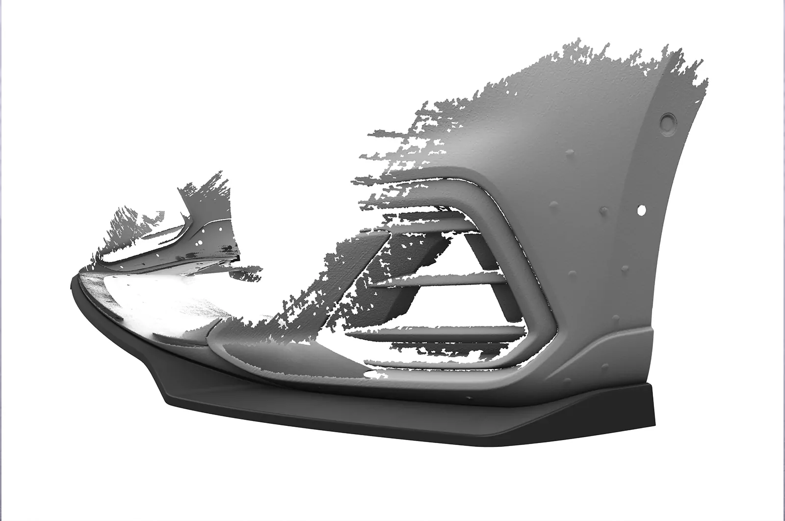 Cup-Spoilerlippe mit ABE für VW Arteon CSL692 Schwarz Strukturiert