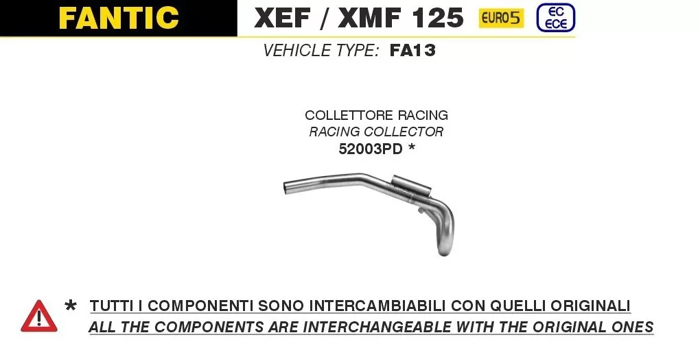 52003PD-Arrow Krümmer FANTIC MOTOR XEF / XMF 125 23-