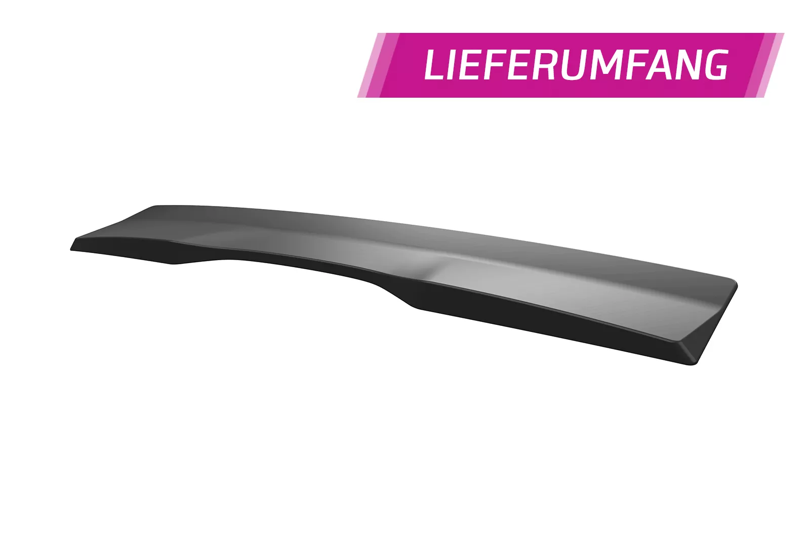 Heckscheibenblende für Polestar 2 HSB117 Schwarz Strukturiert