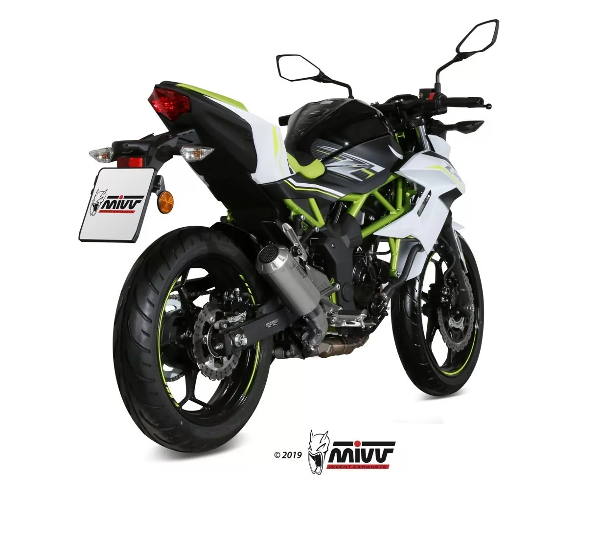 MIVV MK3 Edelstahl Kawasaki Ninja 125/Z 125 19-21
