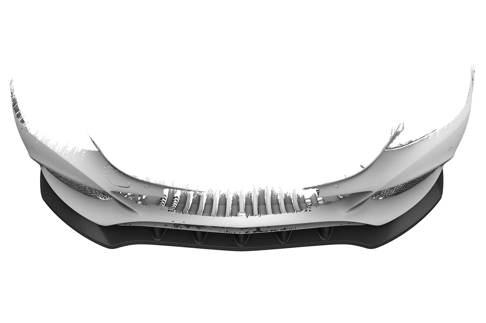 Cup-Spoilerlippe mit ABE für Mercedes Benz C-Klasse 205 CSL482-M Carbon Look (matt)