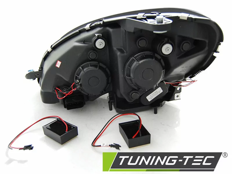 HEADLIGHTS TUBE LIGHT BLACK fits MERCEDES W204 07-10  