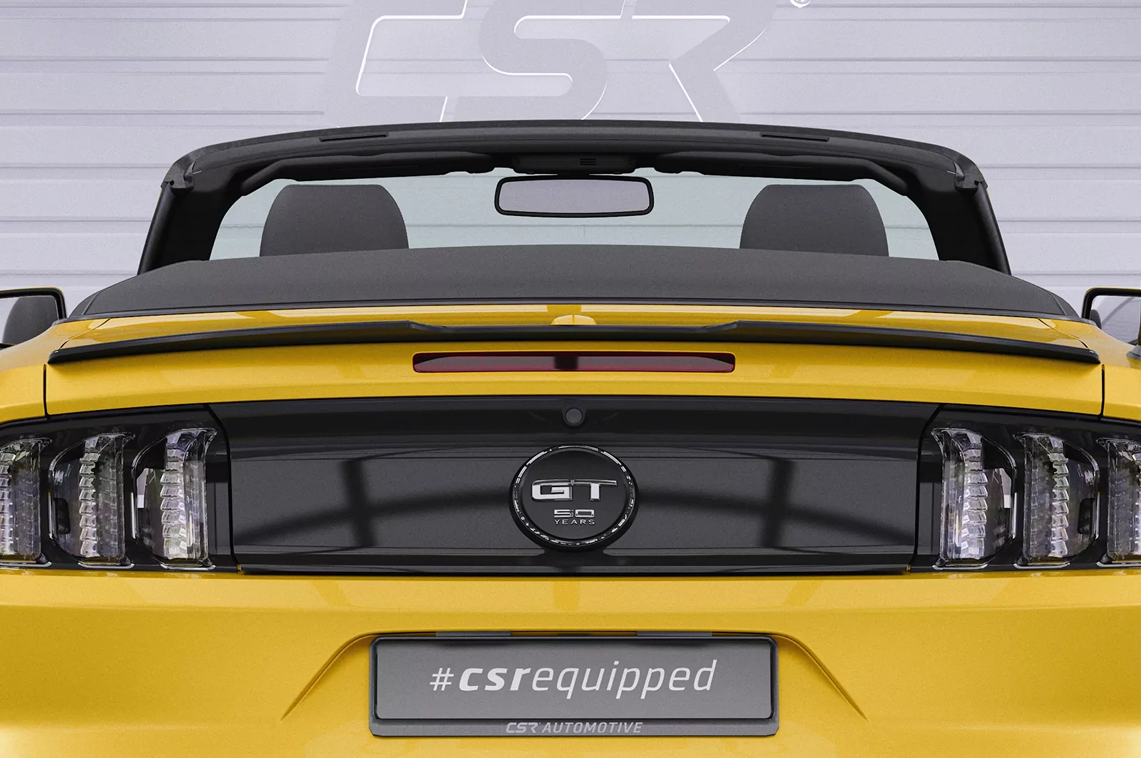 Heckflügel mit ABE für Ford Mustang VI HF720 Strukturiert (schwarz matt)