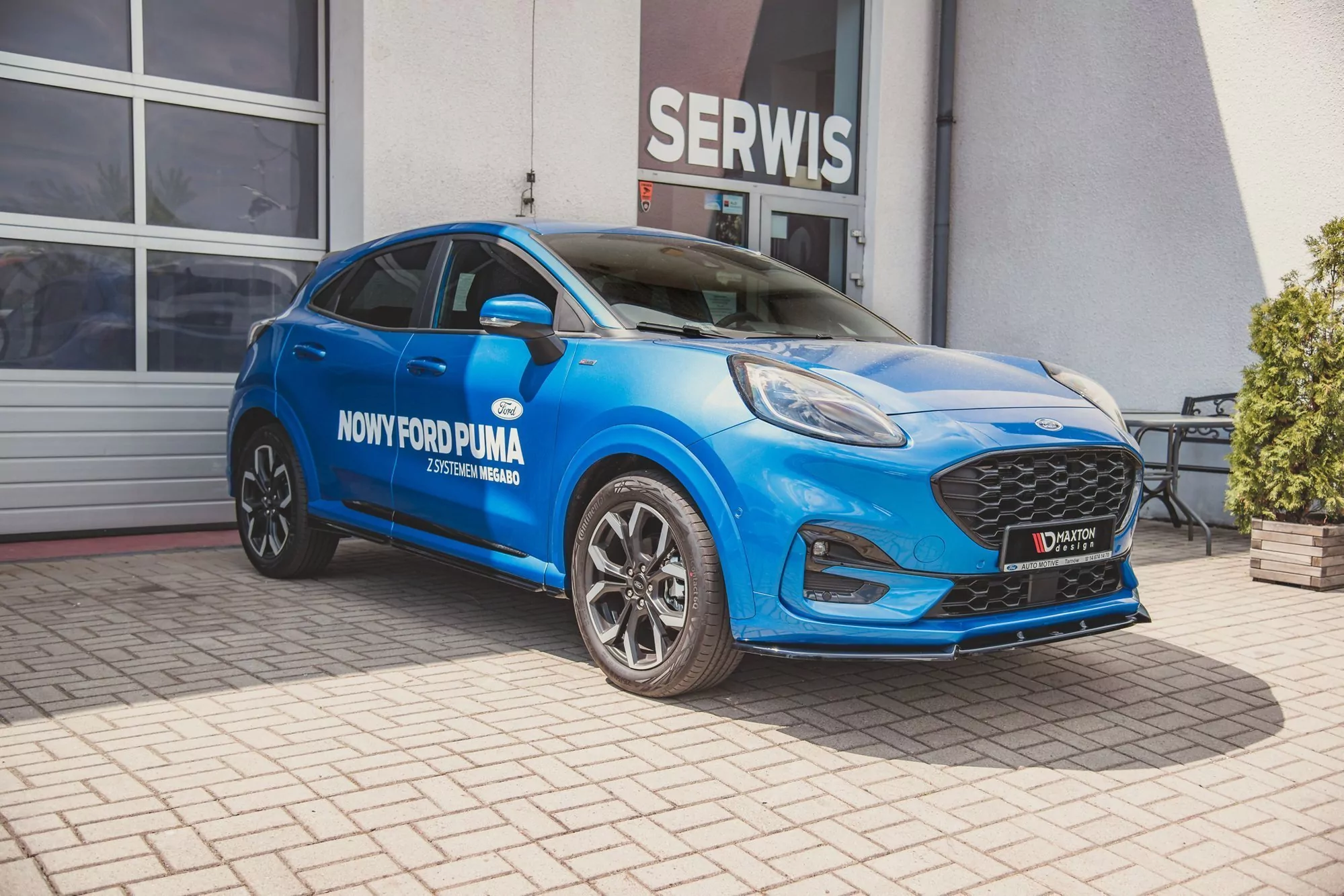 Front Ansatz Passend Für Ford Puma ST-Line Schwarz Hochglanz