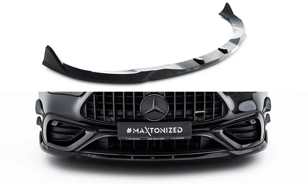 Front Ansatz V.2 Für Mercedes-AMG CLE 53 C236 Schwarz Hochglanz