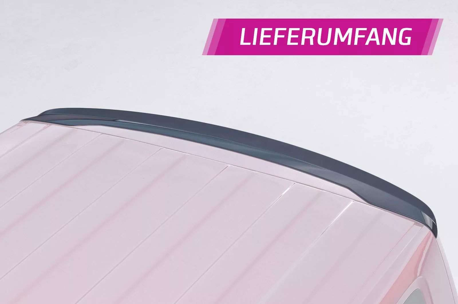Heckflügel mit ABE für VW T6 / T6.1 HF704 Strukturiert (schwarz matt)