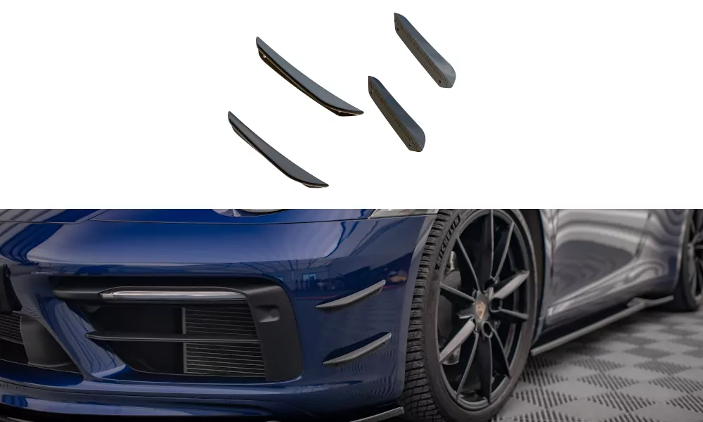 Stoßstangen Flaps Wings Vorne Canards Passend Für Porsche 911 Carrera Aero 992