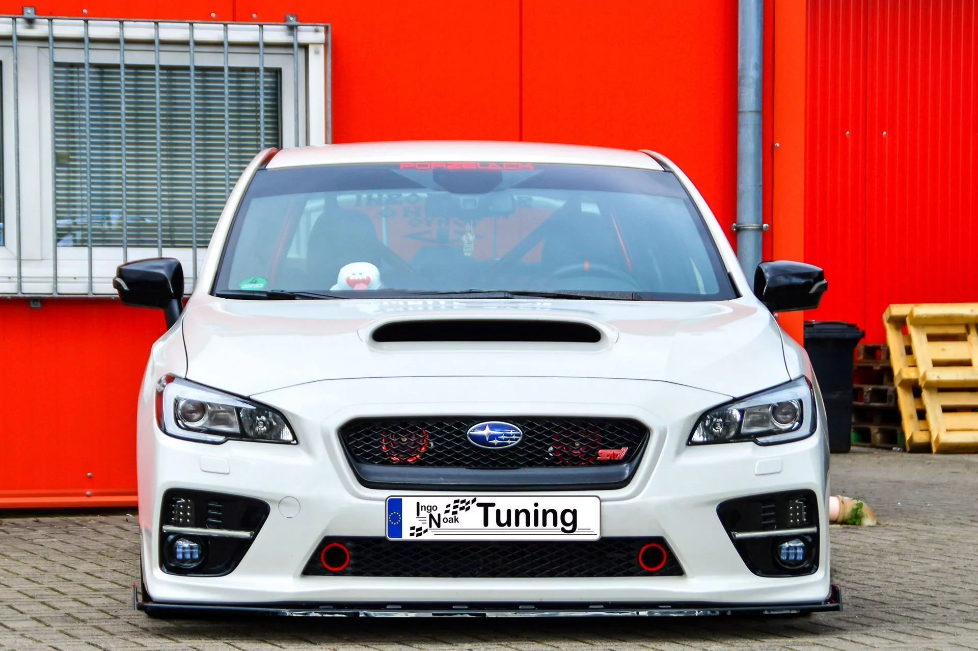 Cup Frontspoilerlippe mit Wing für Subaru Impreza WRX STI