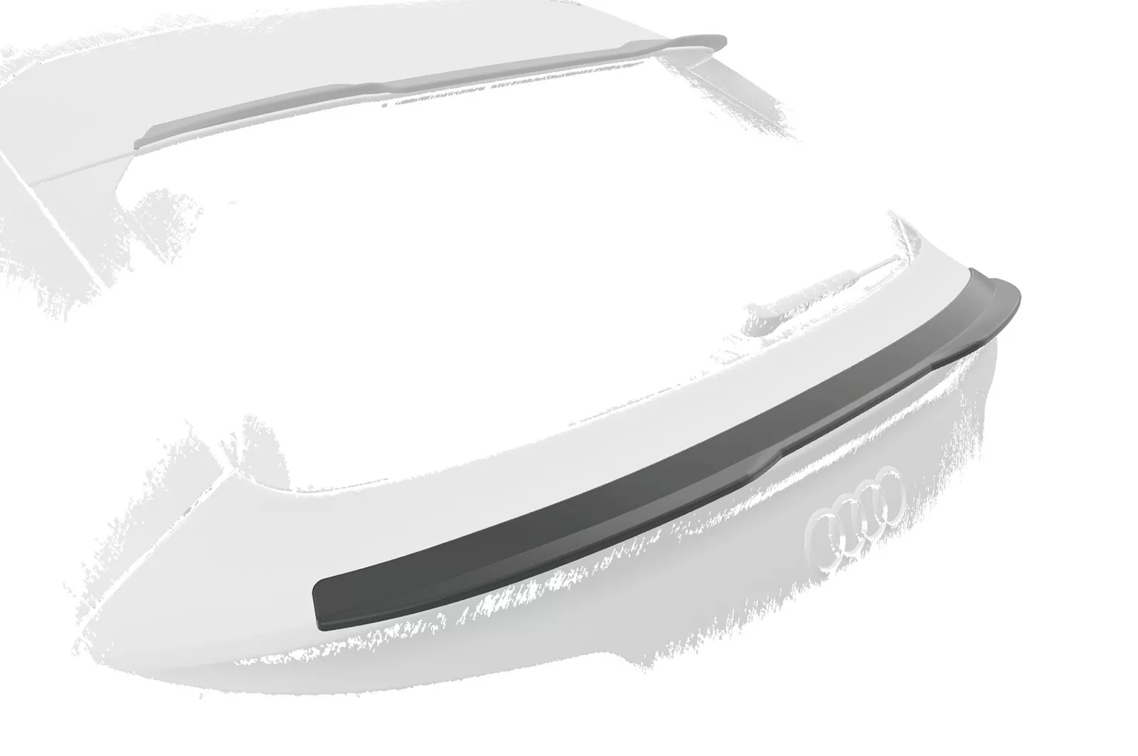 Heckflügel mit ABE für Audi Q5 (FYT) Sportback HF872 Schwarz Strukturiert