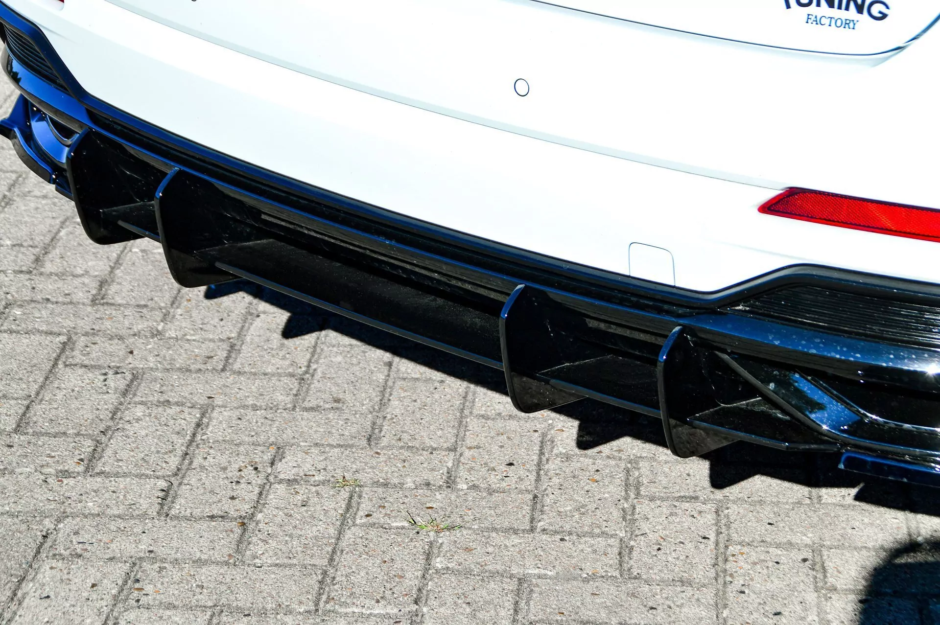 Gefräster Heckansatz mit Finnen für Audi Q3 F3 mit S-Line