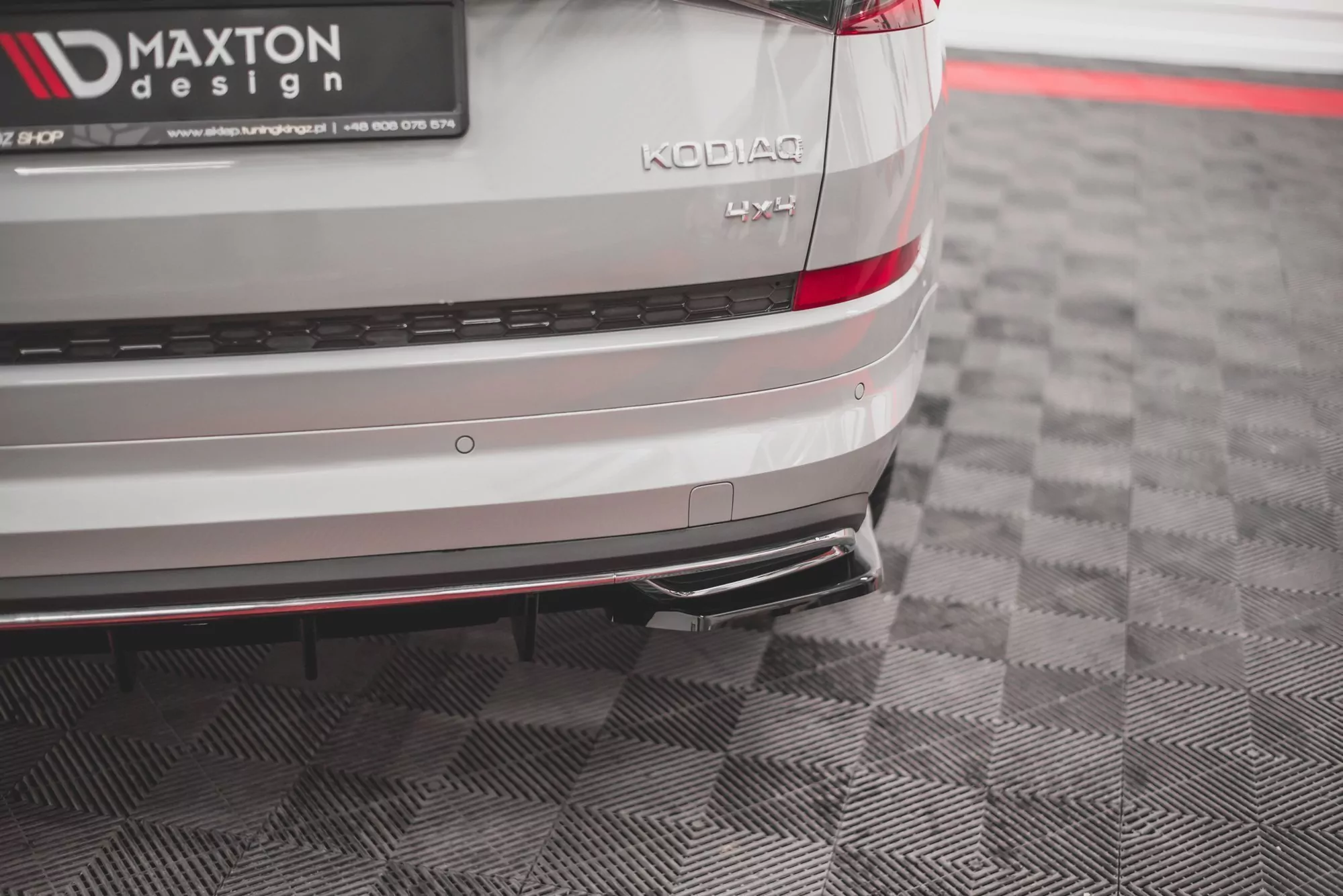 Heck Ansatz Flaps Diffusor Passend Für Diffusor Passend Für Skoda Kodiaq Mk1 Sportline Schwarz Hochglanz Schwarz Hochglanz