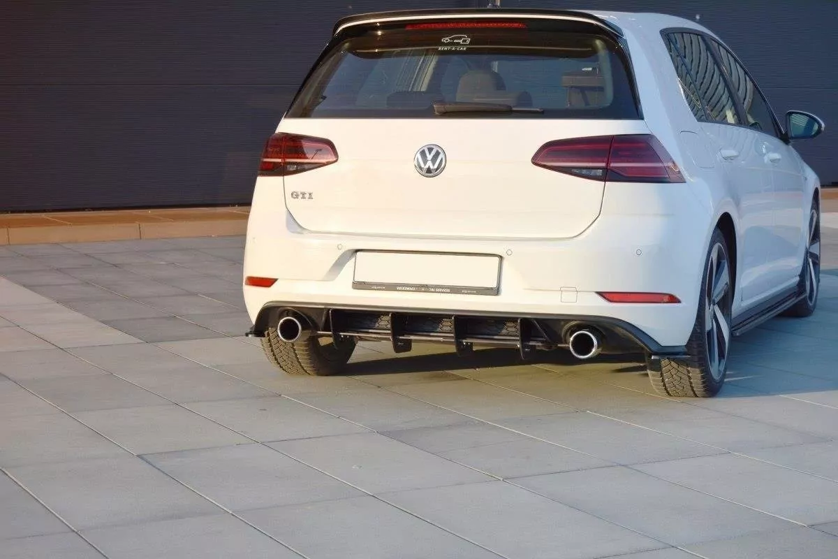 Diffusor Heck Ansatz Passend Für Heckschürze Passend Für VW GOLF 7 GTI FACELIFT