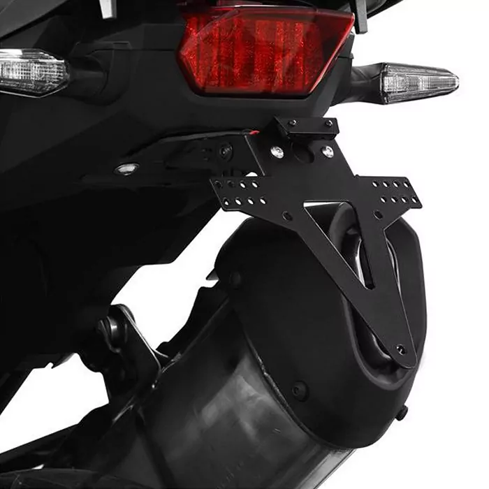 Kennzeichenhalter-Set | CRF1000L Africa Twin 18-19 verstellbar | inklusive Reflektor | Halter | KZB
