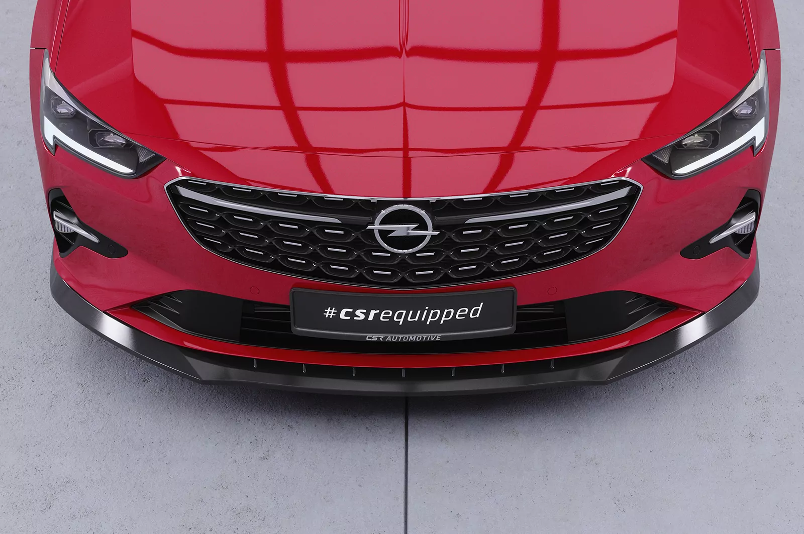 Cup-Spoilerlippe mit ABE für Opel Insignia B CSL619 Schwarz Strukturiert