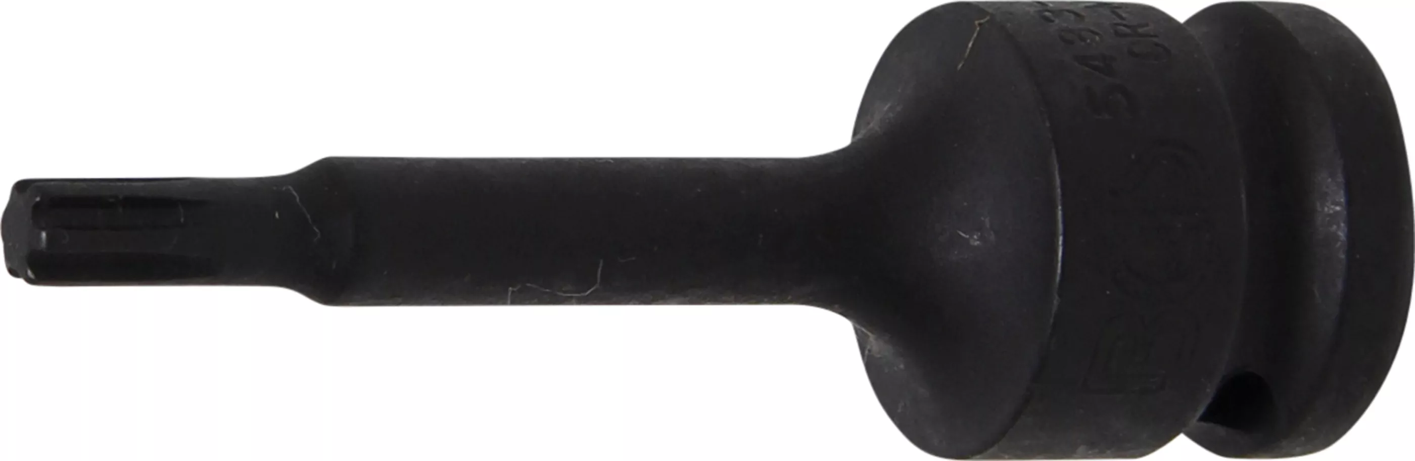 Kraft-Bit-Einsatz | Länge 75 mm | Antrieb Innenvierkant 12,5 mm (1/2") | Keil-Profil (für RIBE) M6