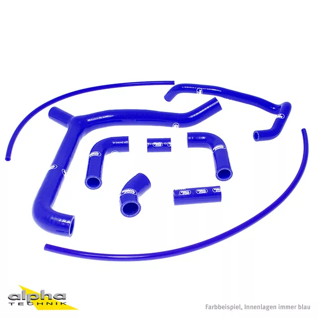 SAMCO SPORT Siliconschlauch Kit blau für Honda VTR1000SP1 VTR1000SP2 Modelljahr 2000-2006