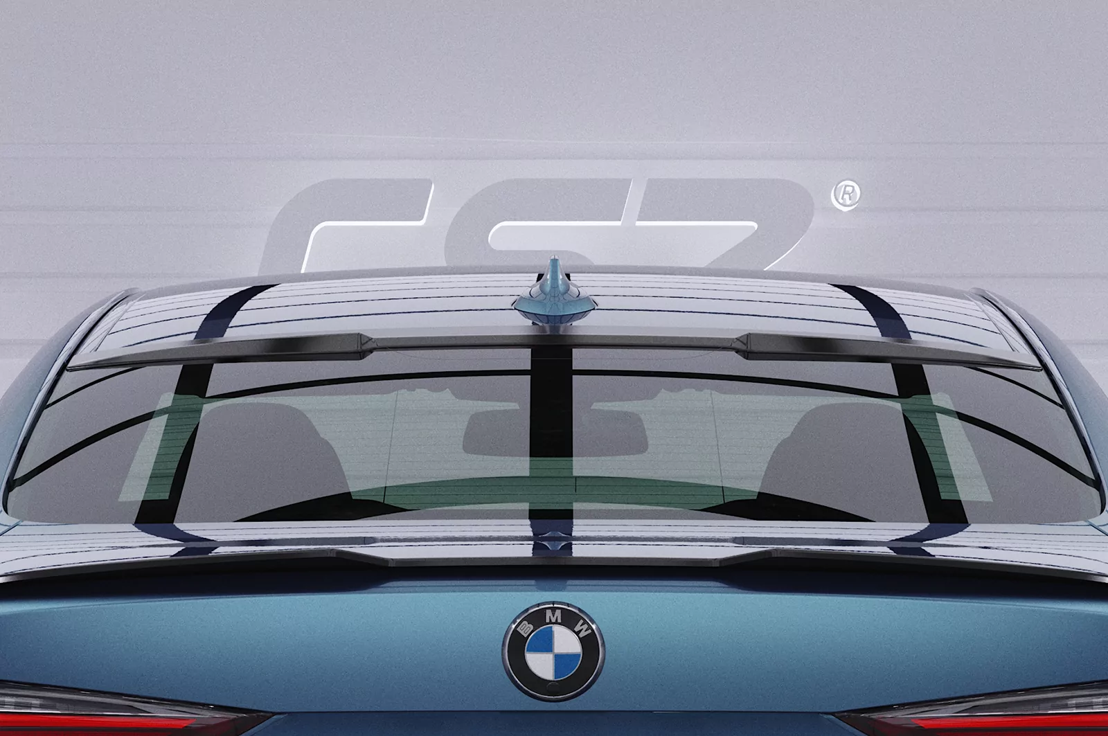 Heckscheibenblende für BMW 4er G22 / G82 Coupe HSB080 Schwarz Strukturiert