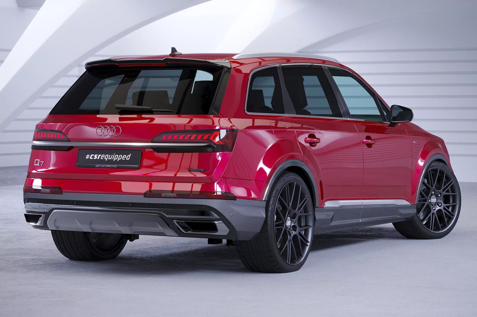 Heckflügel mit ABE für Audi Q7 S-Line / SQ7 (4M) HF994 Schwarz Strukturiert