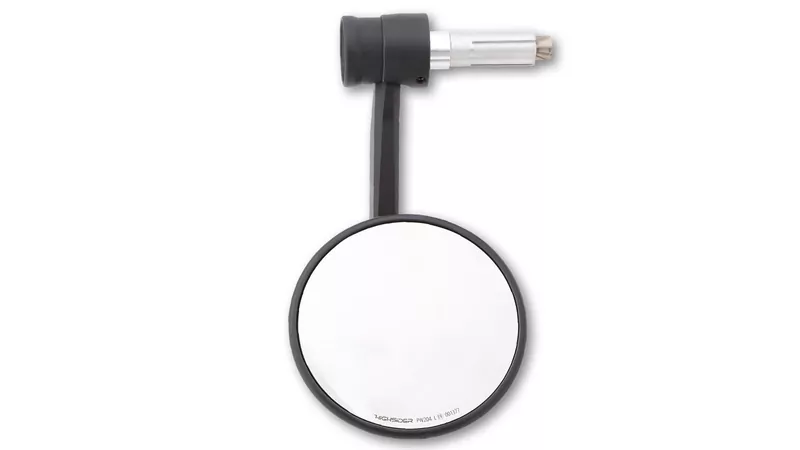 HIGHSIDER pro Lenkerendenspiegel Montana-RIM Schwarz Mit LED Blinker/Positionslicht (1Stck.)