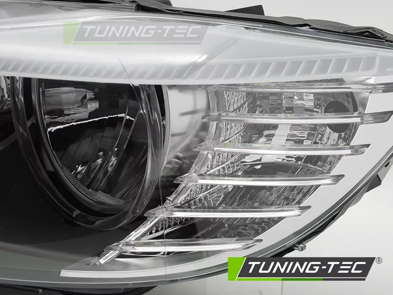 Headlight Black Left Side Tyc Fits Bmw E90 E91 Lci 09-11