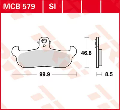 Scheibenbremsbeläge Mcb579si