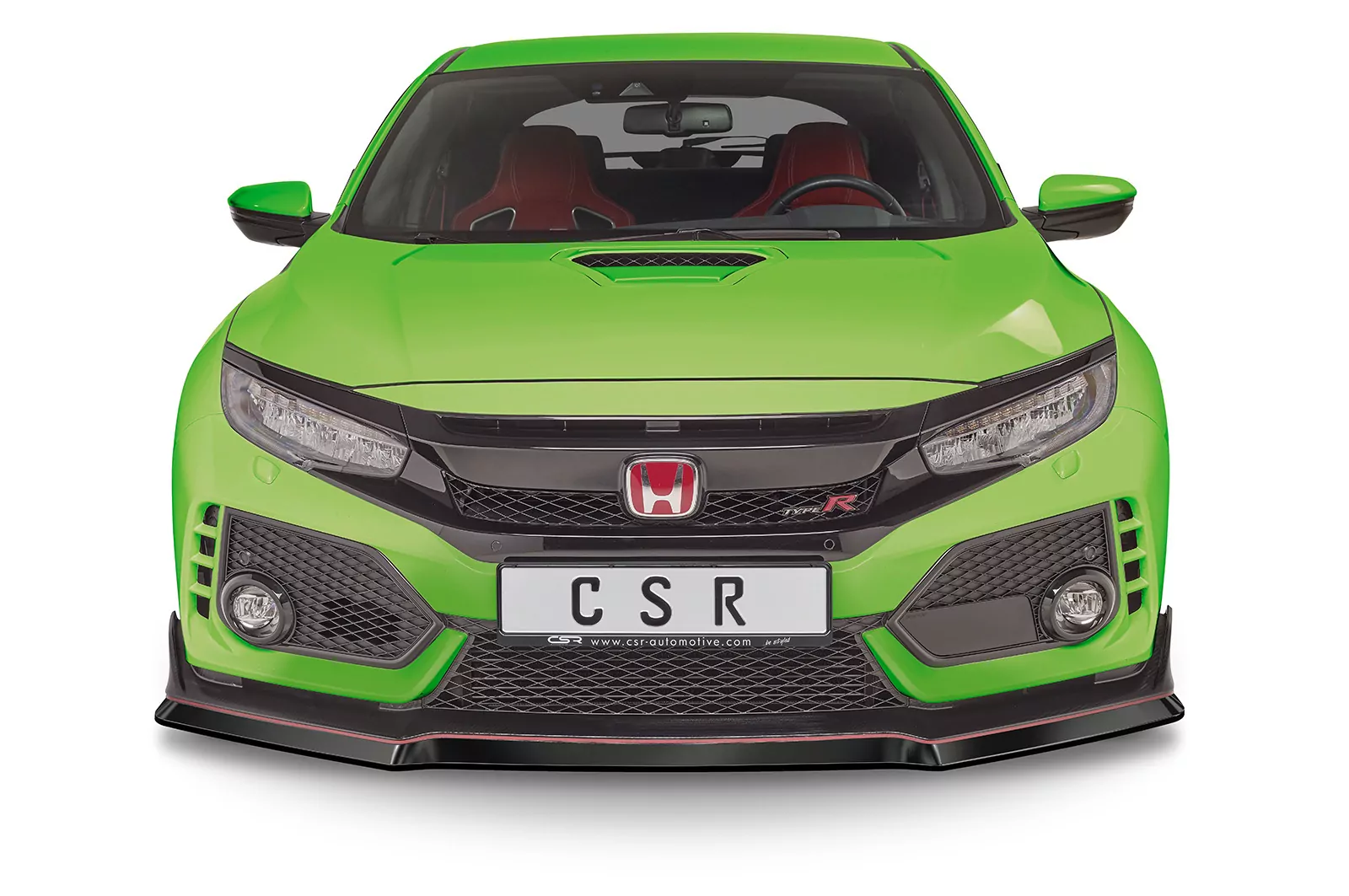 Cup-Spoilerlippe mit ABE für Honda Civic FK8 Type R CSL440 Strukturiert (schwarz matt)